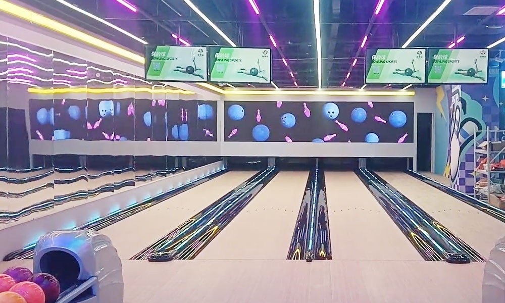 bowling lane installation
