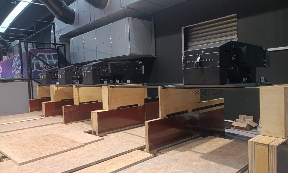 bowling lane installation 